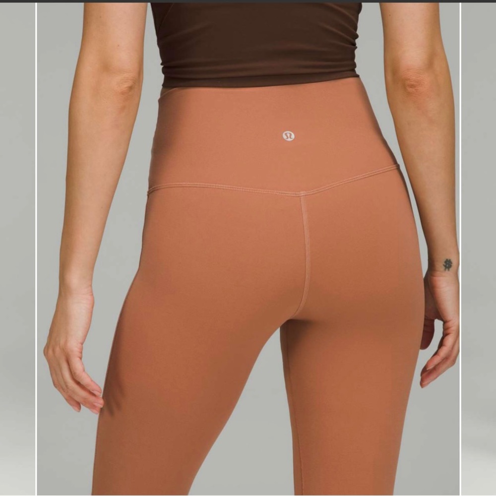 Lululemon leggings rusty clay align 25”